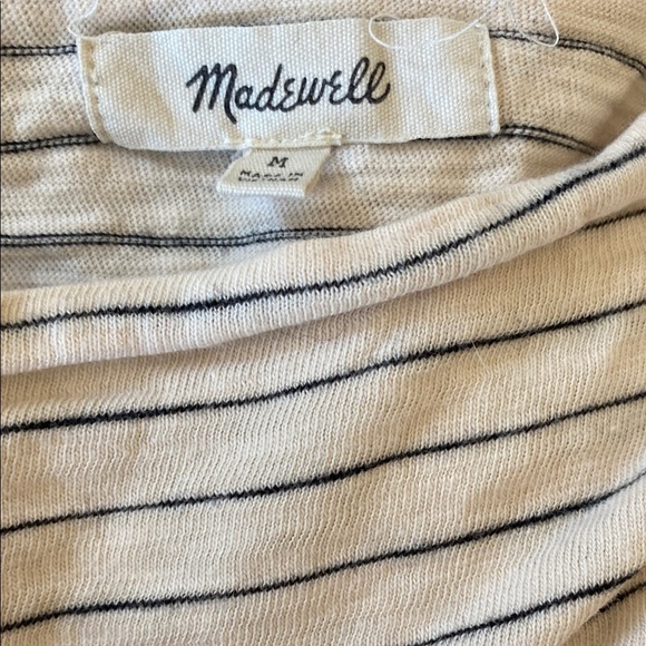 Madewell Striped Off-Shoulder Top - Picture 3 of 3